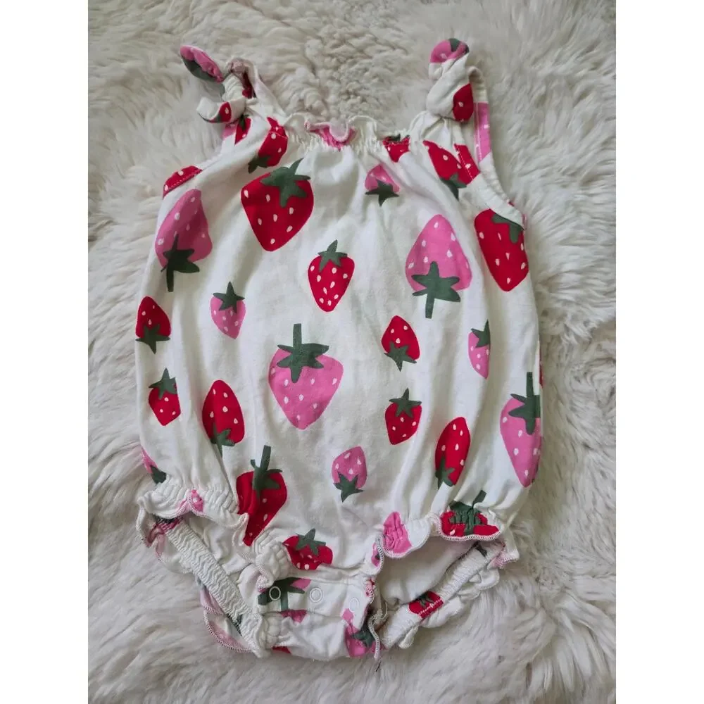 Old Navy Baby girl bundle Fruit Bubble and Crochet Dress 6-12M